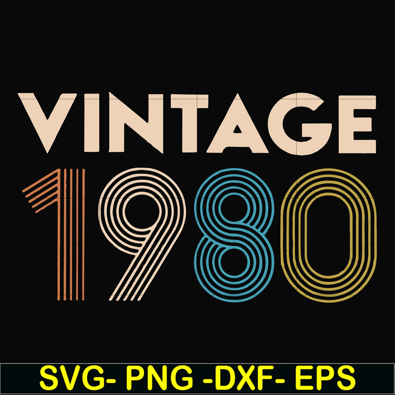 FN000283-Vintage 1980 svg, png, dxf, eps file FN000283.jpg