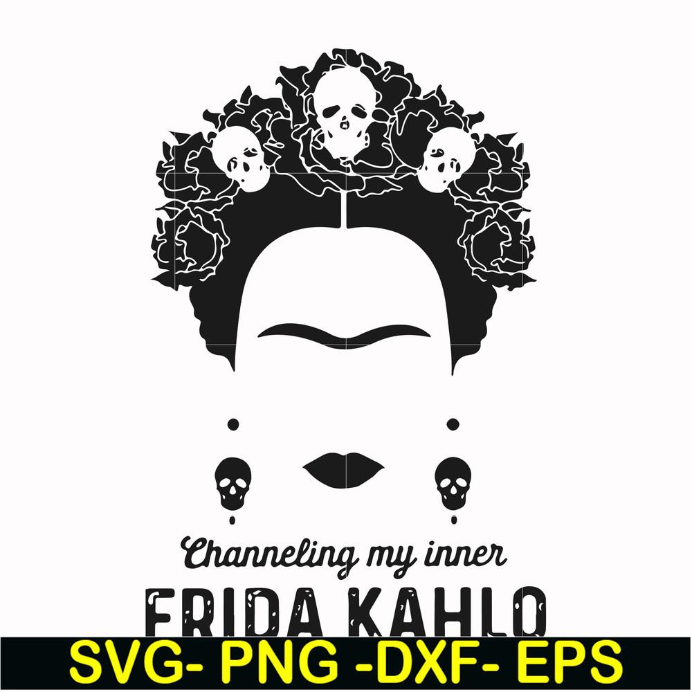 FN000354-Frida Kahlo svg, png, dxf, eps file FN000354.jpg