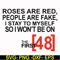 FN00045-Roses are red people are fake I stay to myself so I won't be on the first 48 svg, png, dxf, eps file FN00045.jpg