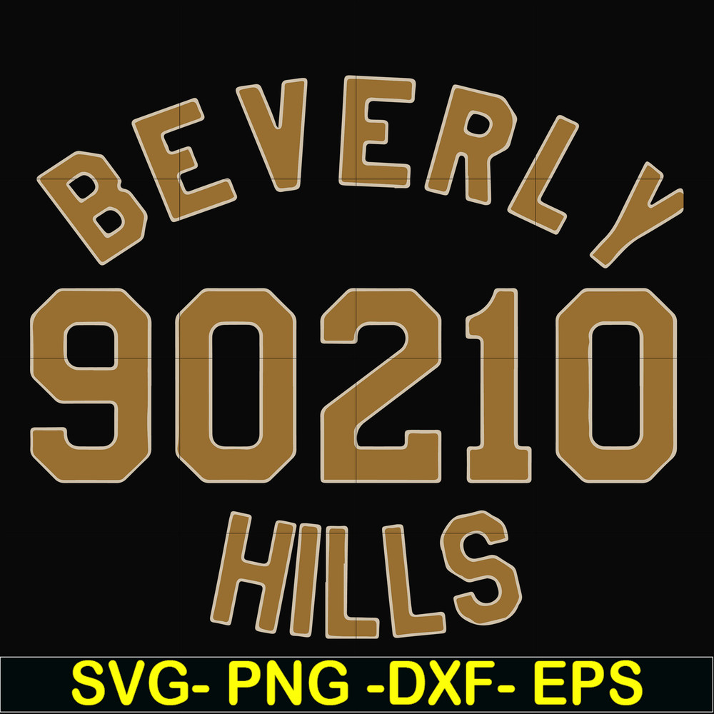 FN000652-Beverly 90210 hills svg, png, dxf, eps file FN000652.jpg