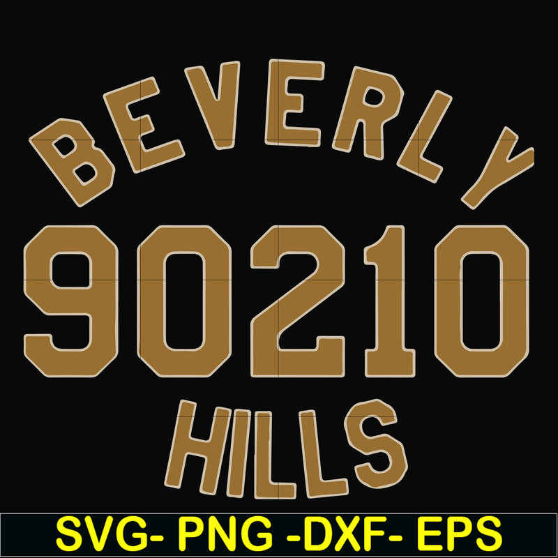 FN000652-Beverly 90210 hills svg, png, dxf, eps file FN000652.jpg
