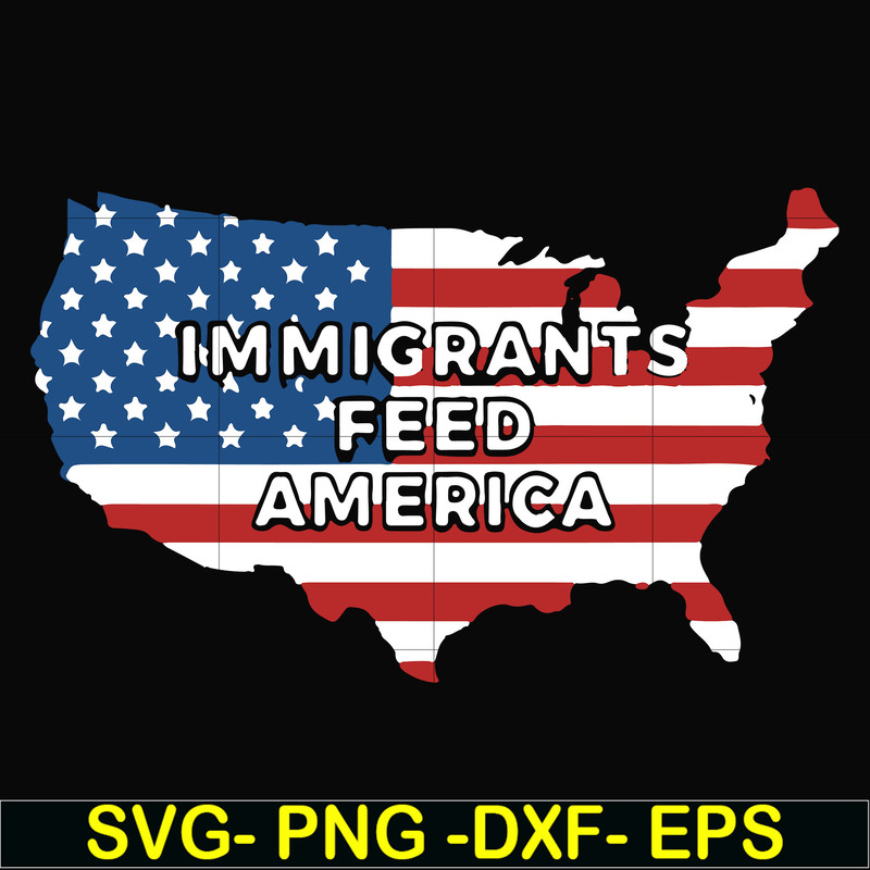FN000811-Immigrants feed america svg, png, dxf, eps file FN000811.jpg