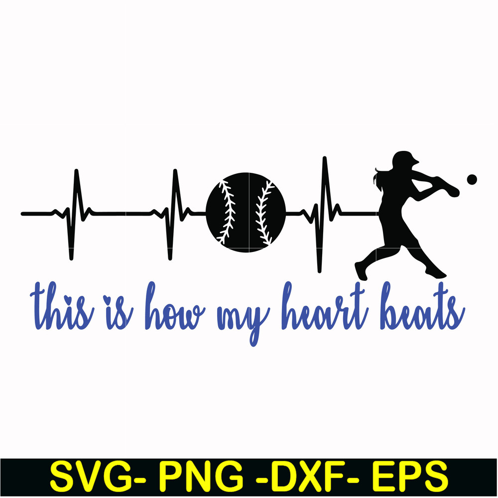FN000985-This is how my heart beats svg, png, dxf, eps file FN000985.jpg