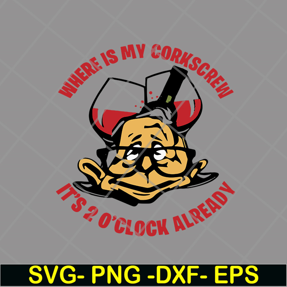 FN14062102-Wine With Dewine, It's 2 o'clock somewhere svg, png, dxf, eps digital file FN14062102.jpg