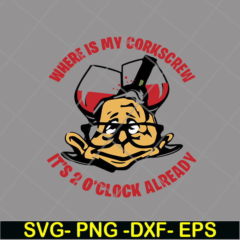 FN14062102-Wine With Dewine, It's 2 o'clock somewhere svg, png, dxf, eps digital file FN14062102.jpg