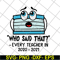FN15062120- Face mask Who said that every teacher in 2020 2021 svg, png, dxf, eps digital file FN15062120.jpg