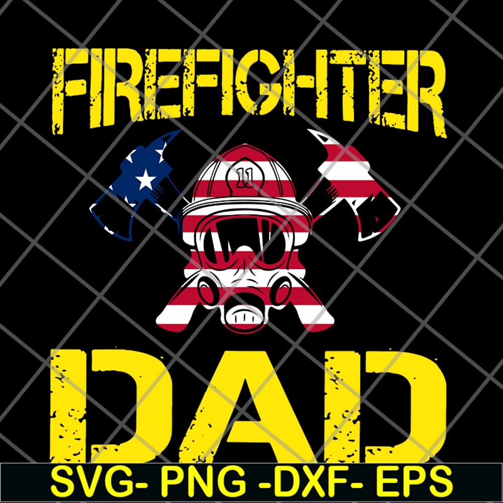FTD03062115-Firefighter Dad US flag svg, png, dxf, eps digital file FTD03062115.jpg