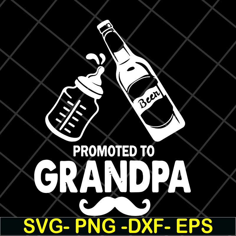 FTD04052103-Promoted to grandpa svg, Fathers day svg, png, dxf, eps digital file FTD04052103.jpg