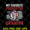 FTD05062101-My Favorite Firefighter Calls Me Grandpa American Flag svg, png, dxf, eps digital file FTD05062101.jpg