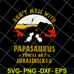 papa saurus svg, png, dxf, eps digital file ftd24052112