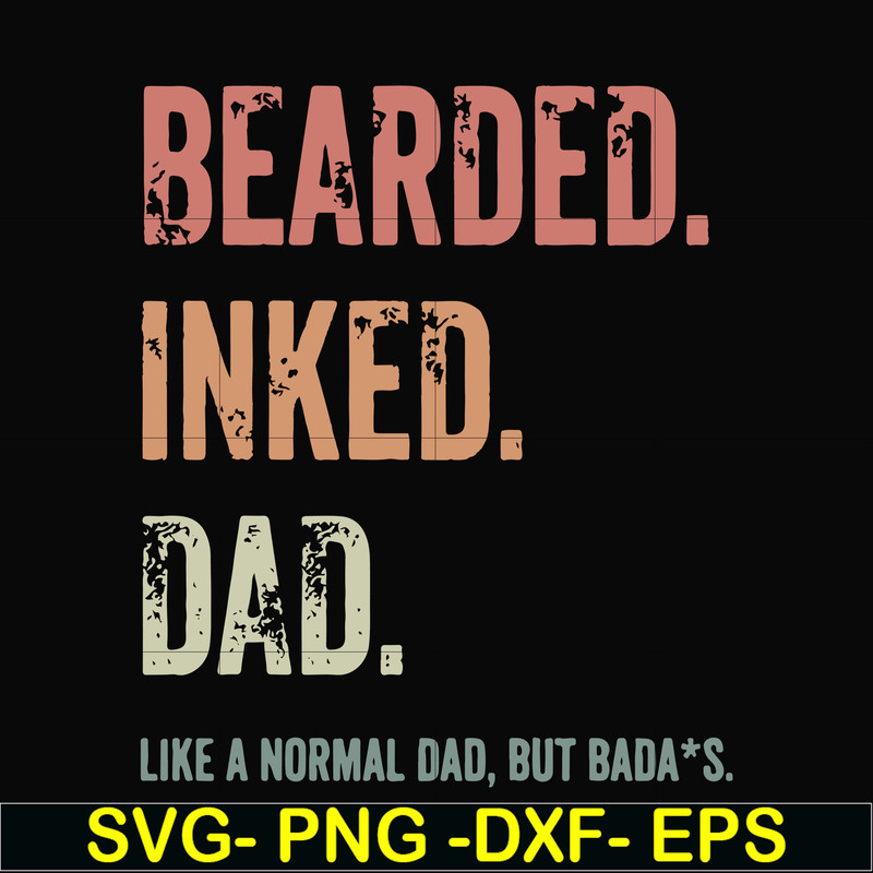 FTD25-beared inked dad svg, png, dxf, eps, digital file FTD25.jpg
