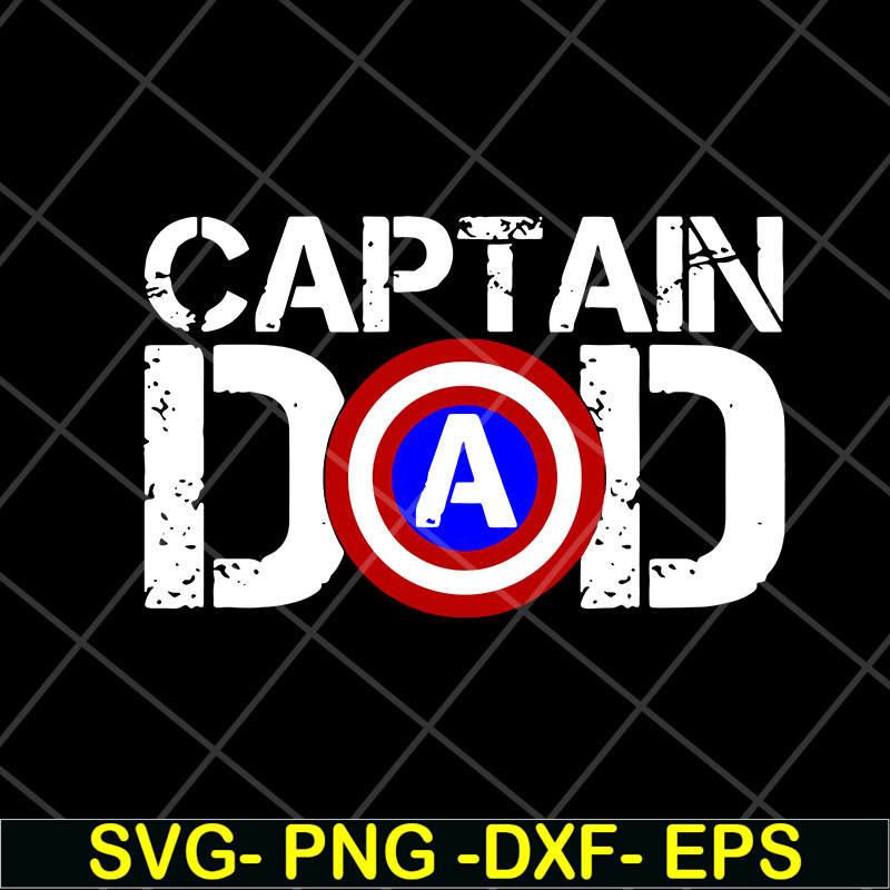 FTD28042112-Captain dad svg, Fathers day svg, png, dxf, eps digital file FTD28042112.jpg