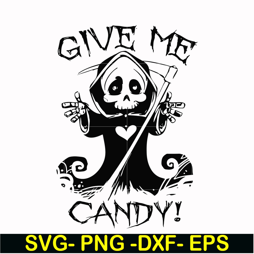 HLW0012-give me candy svg, halloween svg, png, dxf, eps digital file HLW0012.jpg