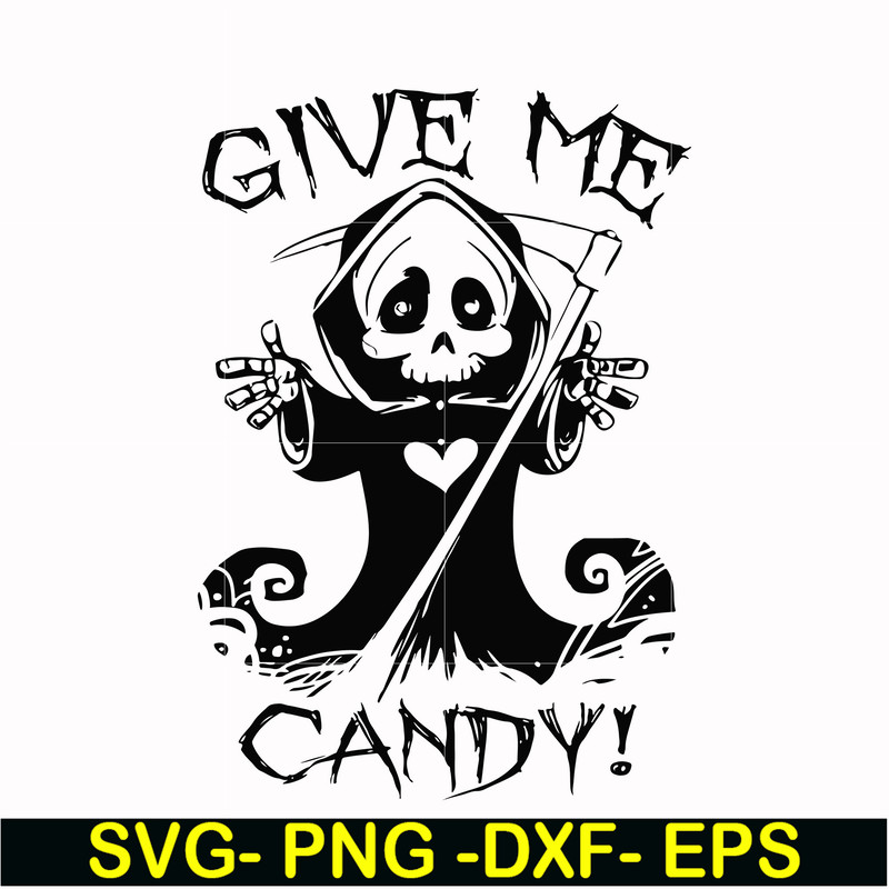 HLW0012-give me candy svg, halloween svg, png, dxf, eps digital file HLW0012.jpg