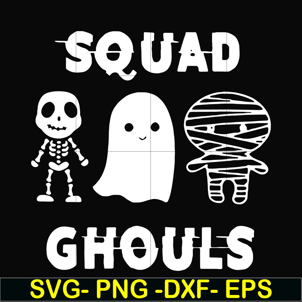 HLW0030-Squad ghouls svg, halloween svg, png, dxf, eps, digital file HLW0030.jpg