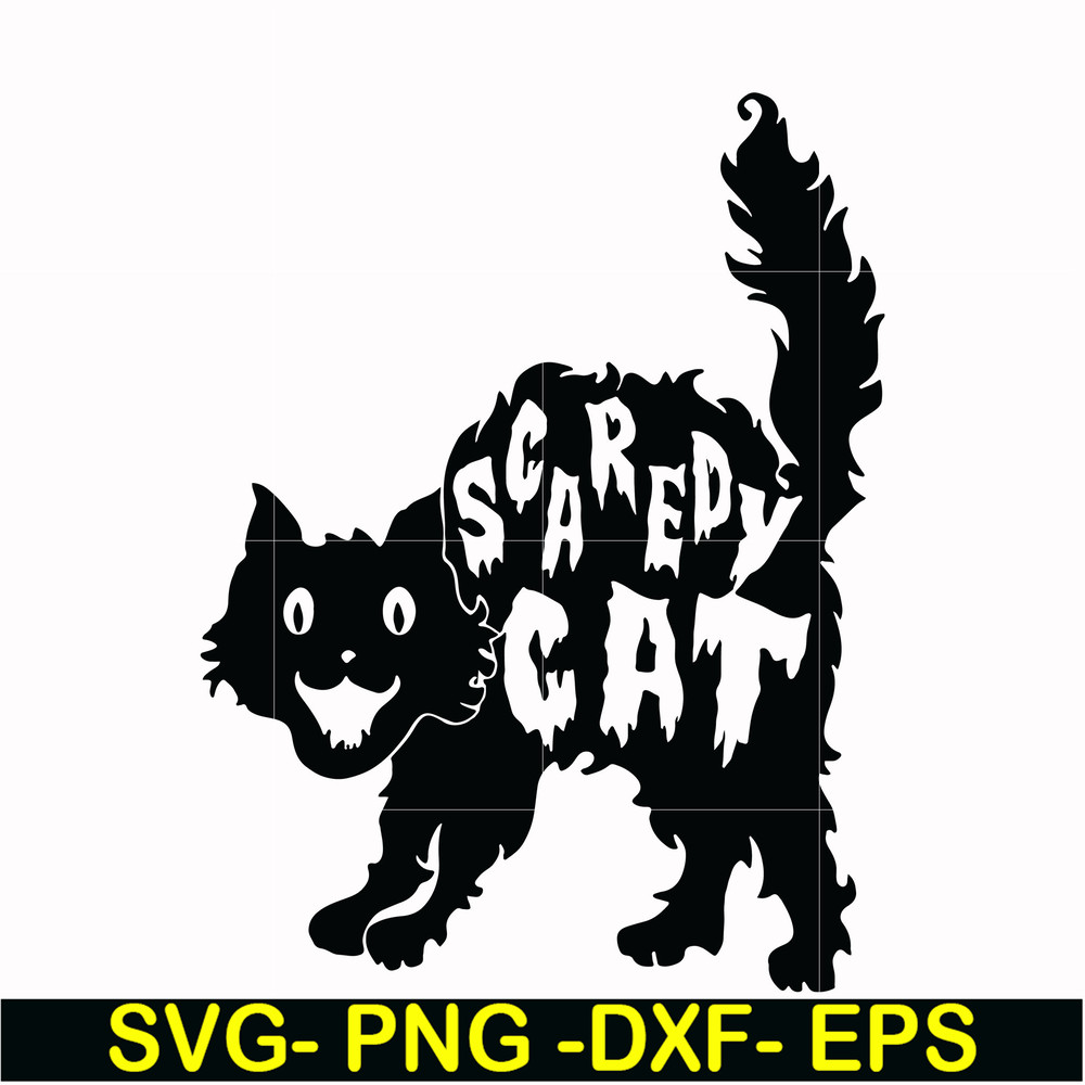 HLW17072014-Scaredy cat svg, png, dxf, eps digital file HLW17072014.jpg