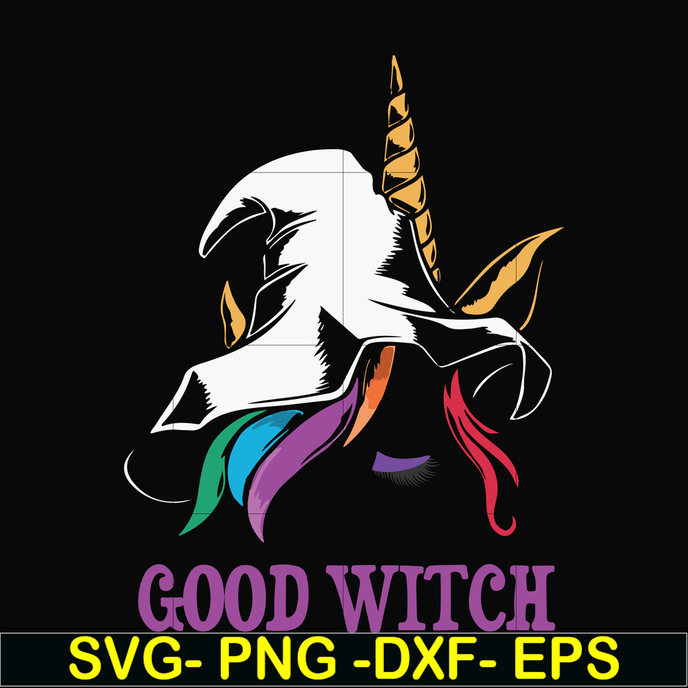 HLW1707208-Halloween Trick or Treat Unicorn Good Witch svg, png, dxf, eps digital file HLW1707208.jpg
