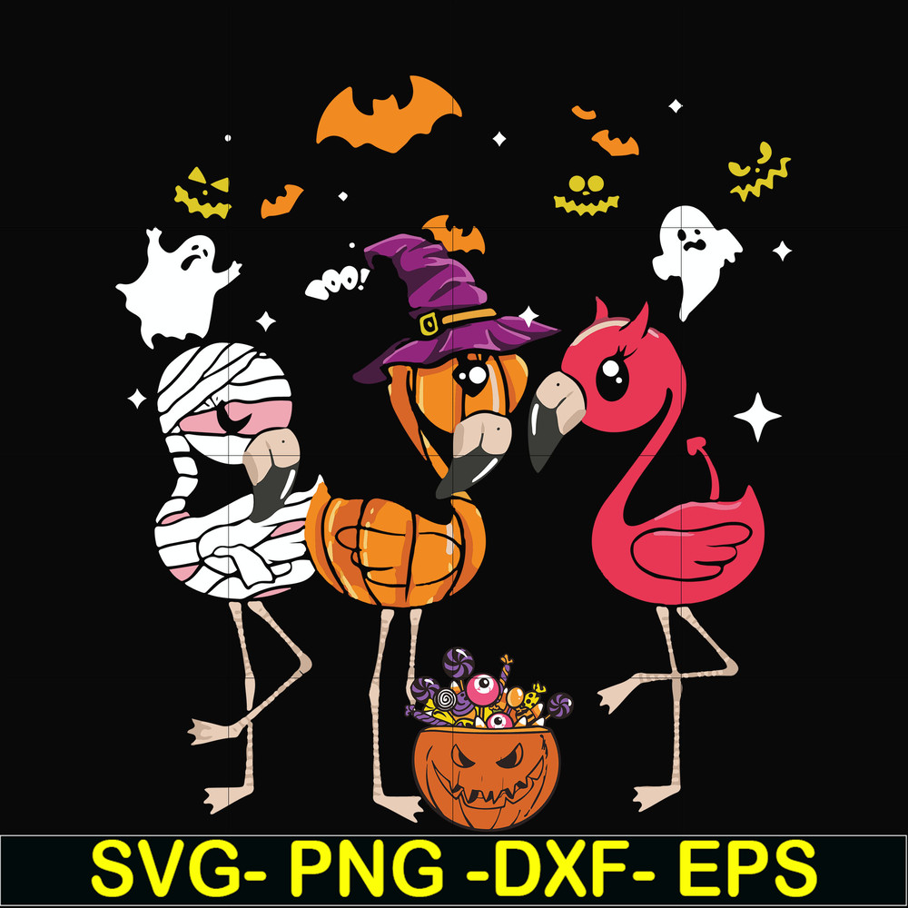 HLW21072013-Flamingo halloween svg, png, dxf, eps digital file HLW2107213.jpg