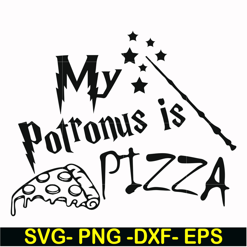 HRPT00012-My potronus is pizza svg, png, dxf, eps file HRPT00012.jpg