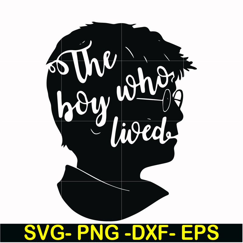 HRPT0006-The boy who lived svg, png, dxf, eps file HRPT0006.jpg
