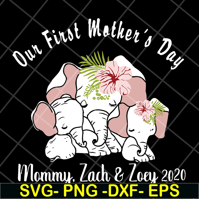 MTD04042106-Our first mother's day svg, Mother's day svg, eps, png, dxf digital file MTD04042106.jpg
