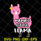 MTD13042105-mama's little llama svg, Mother's day svg, eps, png, dxf digital file MTD13042105.jpg