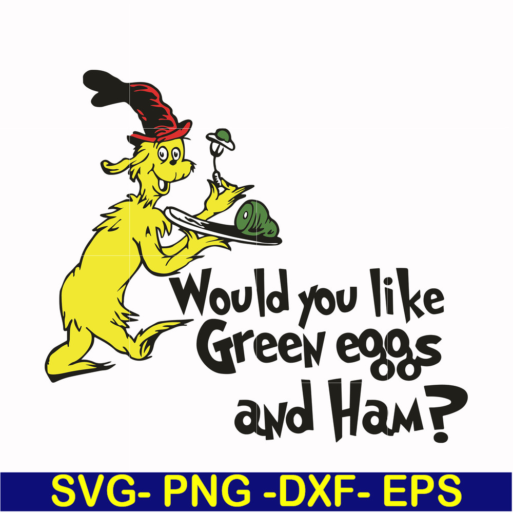 DR000104-Would you like green eggs and ham svg, png, dxf, eps file DR000104.jpg