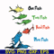 DR000105-One fish two fish red fish blue fish svg, png, dxf, eps file DR000105.jpg
