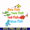 DR0002-One fish two fish red fish blue fish svg, png, dxf, eps file DR0002.jpg