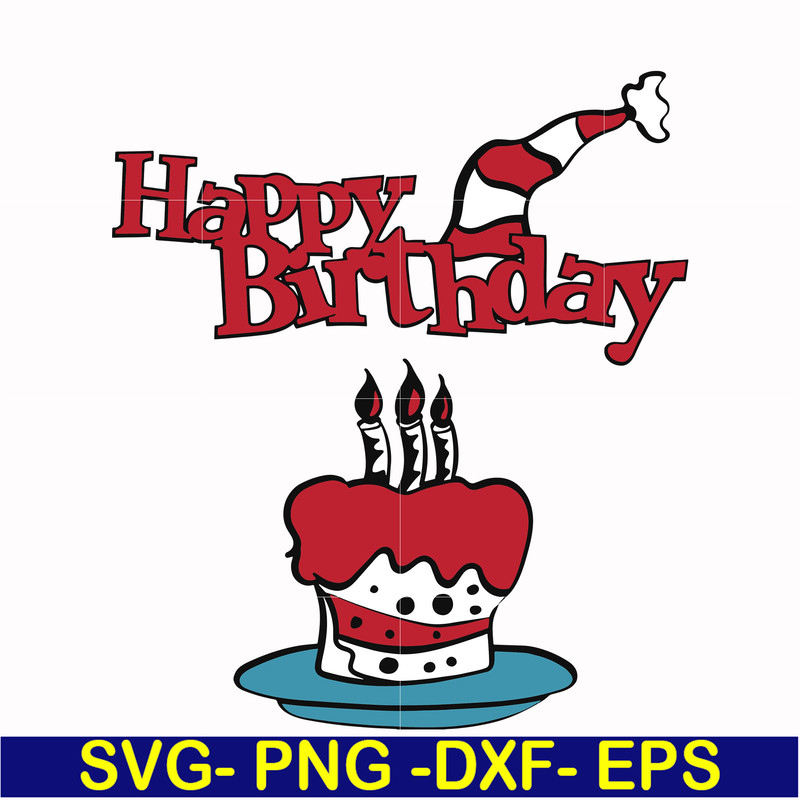 DR00045-Happy birthday svg, png, dxf, eps file DR00045.jpg