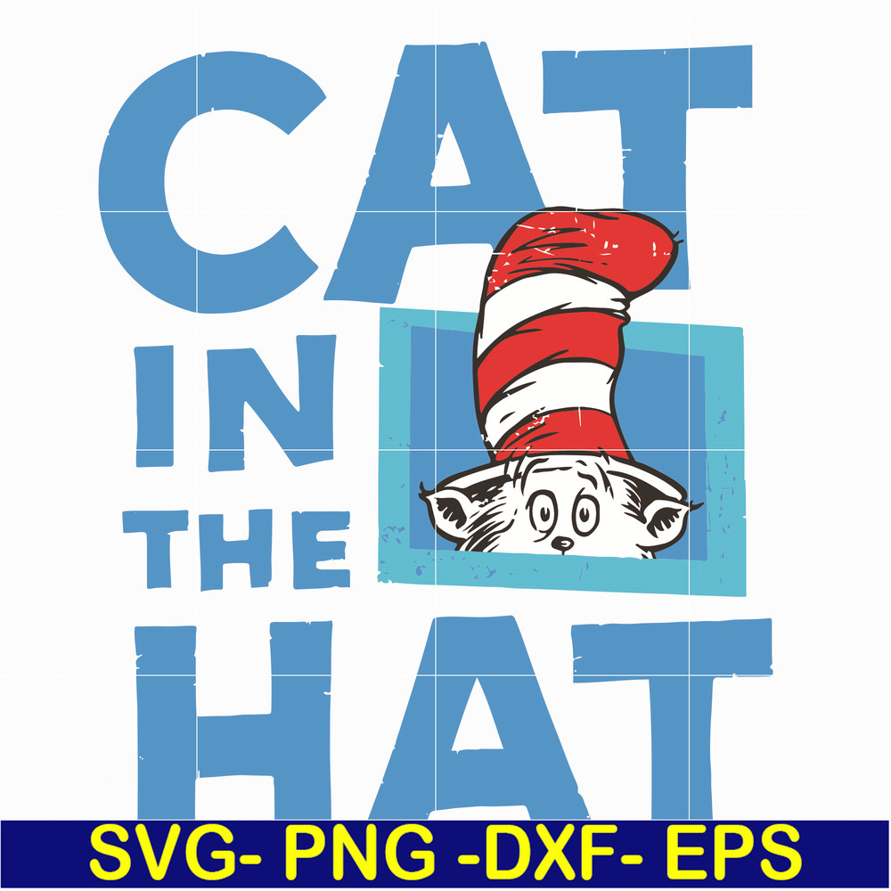 DR05012127-The Cat in the Hat , dr svg, png, dxf, eps file DR05012127.jpg