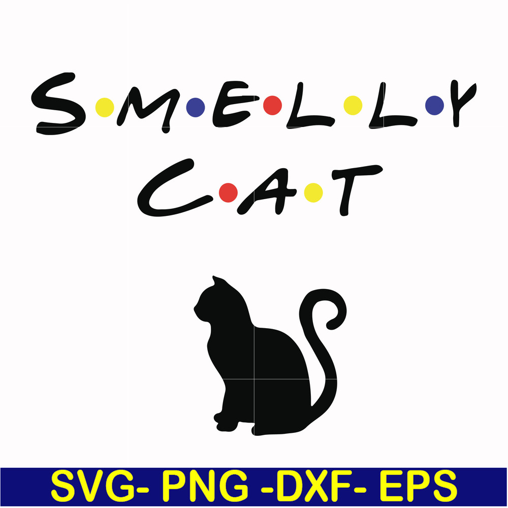 FN0001002-Smelly cat svg, png, dxf, eps file FN0001002.jpg