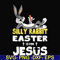 FN000117-Silly rabbit Easter is for Jesus svg, png, dxf, eps file FN000117.jpg