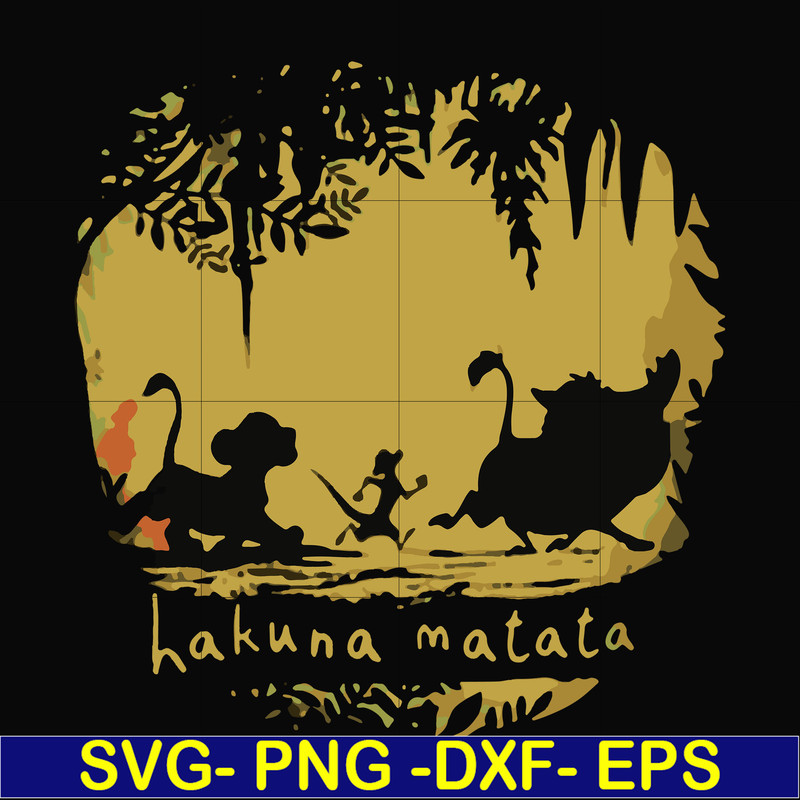 FN000159-Hakuna Matata svg, png, dxf, eps file FN000159.jpg