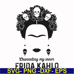 frida kahlo svg, png, dxf, eps file fn000354