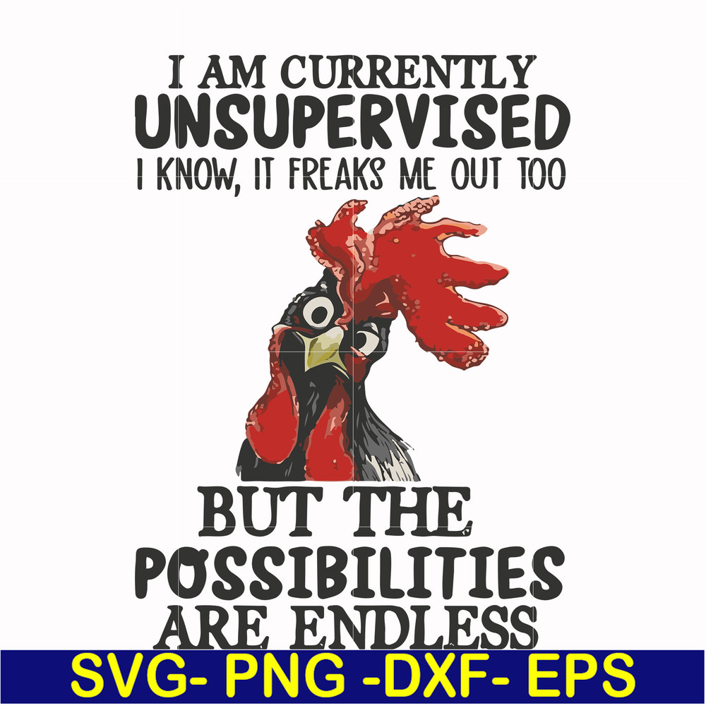 FN00047-I am currently unsupervised I know it freaks me out too but the possibilities are endless svg, png, dxf, eps file FN00047.jpg