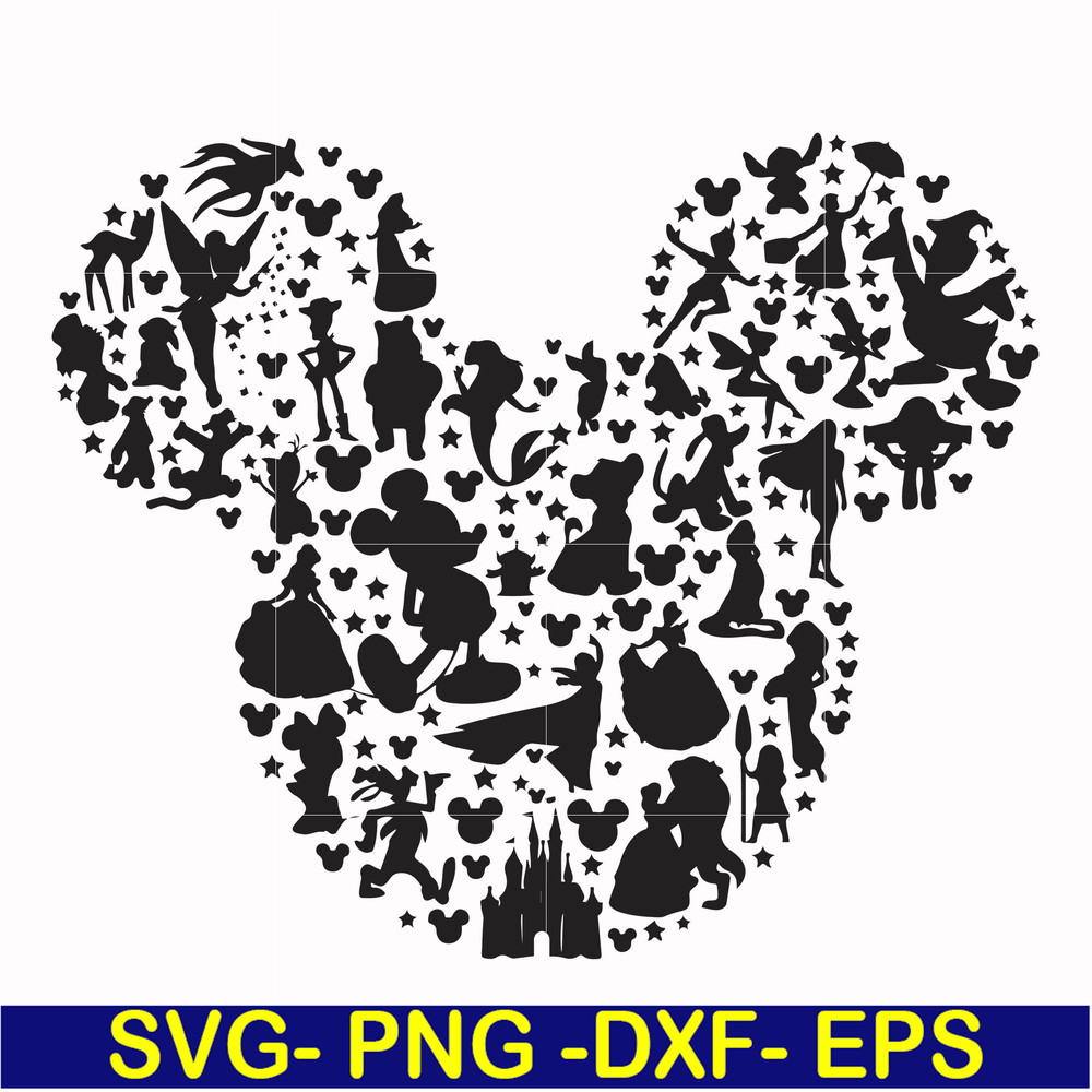 FN00062-Mickey svg, png, dxf, eps file FN00062.jpg