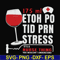 FN000627-175 ml ethoh po tid prn stress it's a nurse thing you wouldn't understand svg, png, dxf, eps file FN000627.jpg