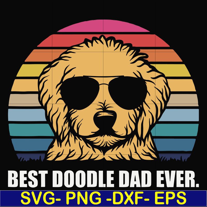 FN000966-Best doodle dad ever svg, png, dxf, eps file FN000966.jpg