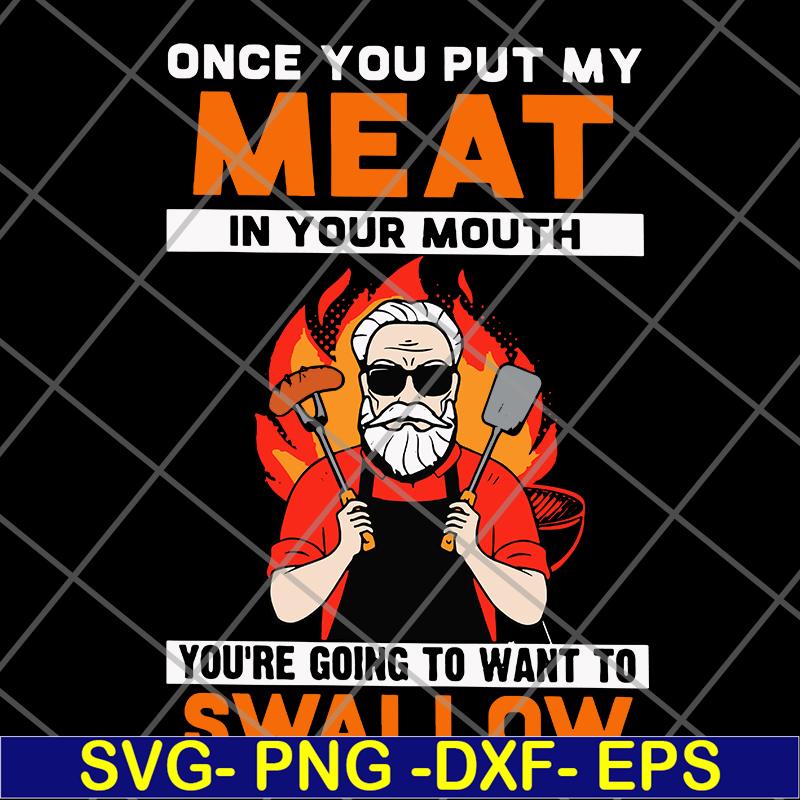 FN11062106- Old Man BBQ Funny svg, png, dxf, eps digital file FN11062106.jpg