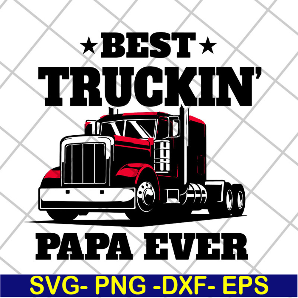 FTD04052106-Best truckin papa ever svg, Fathers day svg, png, dxf, eps digital file FTD04052106.jpg