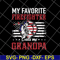 FTD05062101-My Favorite Firefighter Calls Me Grandpa American Flag svg, png, dxf, eps digital file FTD05062101.jpg