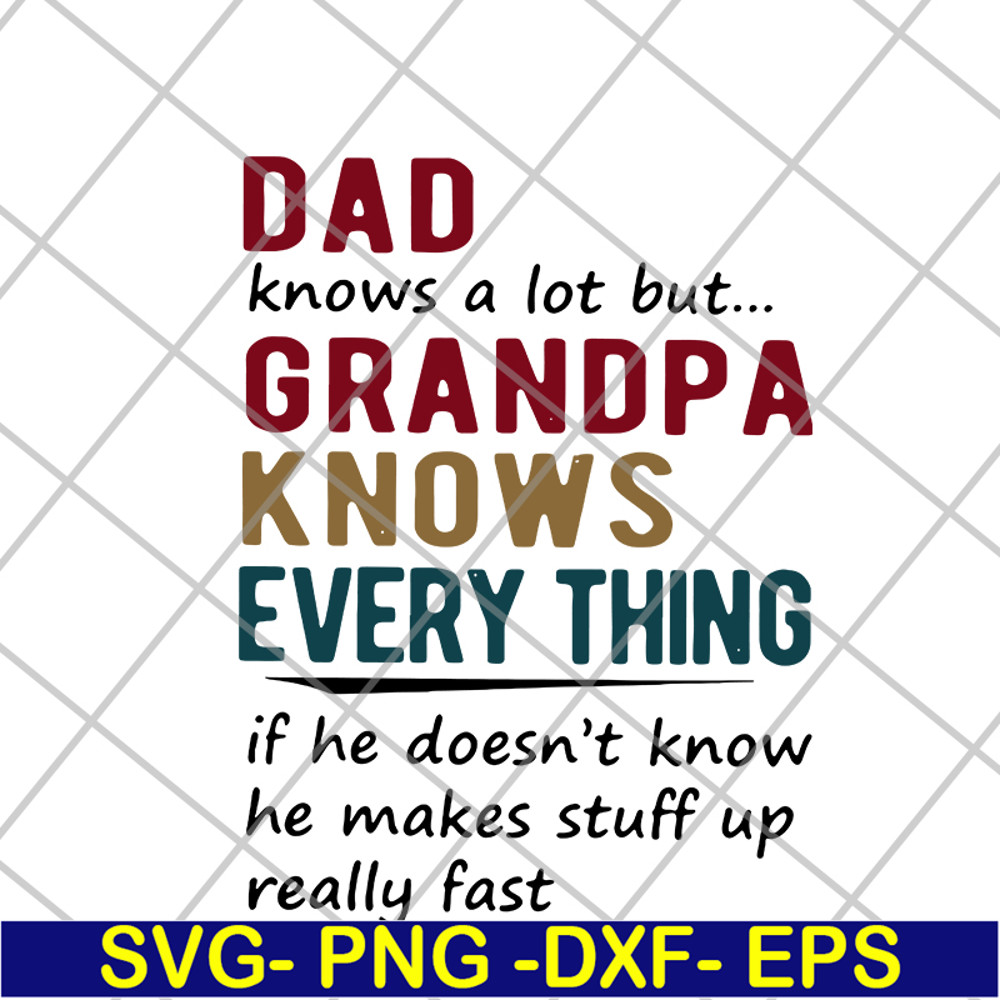 FTD05062104-Dad knows a lot but grandpa knows every thing svg, png, dxf, eps digital file FTD05062104.jpg