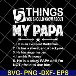 5 things you should know about my papa svg, png, dxf, eps digital file ftd09062114