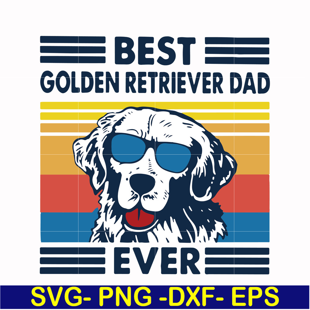 FTD30-Best golden retriever dad ever svg, png, dxf, eps, digital file FTD30.jpg