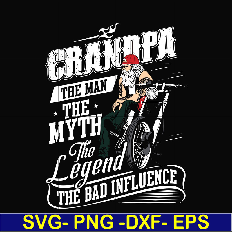 FTD47-Grandpa the man the myth the legend svg, png, dxf, eps, digital file FTD47.jpg