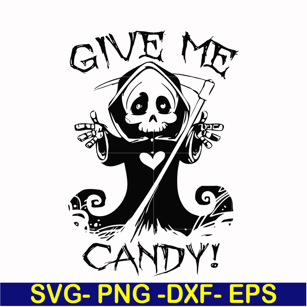 HLW0012-give me candy svg, halloween svg, png, dxf, eps digital file HLW0012.jpg