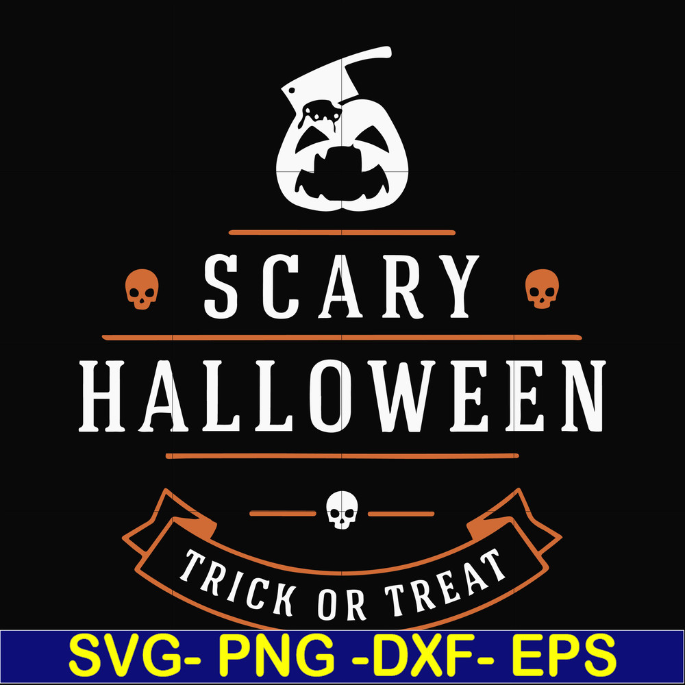 HLW17072013-Scary halloween trick or treat svg, png, dxf, eps digital file HLW17072013.jpg