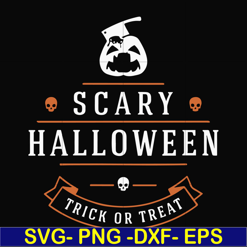 HLW17072013-Scary halloween trick or treat svg, png, dxf, eps digital file HLW17072013.jpg