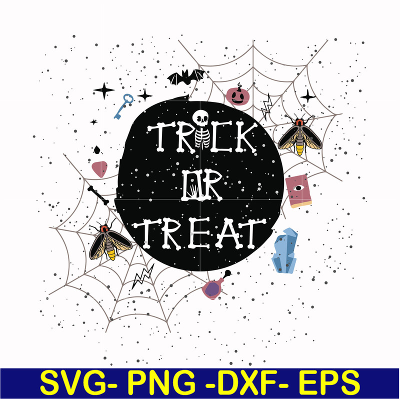 HLW17072017-Trick or treat svg, png, dxf, eps digital file HLW17072017.jpg